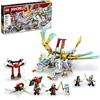 LEGO NINJAGO Zane 71786 Drago di ghiaccio Creature 71786 giocattolo drago 2 in 1 con personaggio guerriero, kit da costruzione per bambini con 5 personaggi