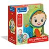 Clementoni- Edo Gattona e Sing, Peluche parlante interattivo, Canzoni e Canzoni per Bambini - Gioco per Bambini dai 6 Mesi in su, Gattonare e Muovere i Primi Passi, Multicolore, Centro per Gattonare
