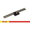 Hornby TT TT8001 Binario di collegamento elettrico con scartamento TT, Binari extra per modellini ferroviari, Binari di trenini giocattolo, Include: 1x Binario elettrico da 166 mm