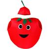 F Fityle Costume da Frutta per Bambini, Vestito Cosplay, Simpatico Cartone Animato, novità, Comodo e Portatile, Costume in Maschera per Feste in Maschera, Pomodoro