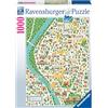Ravensburger - Puzzle Mappa di Siviglia, 1000 Pezzi, Puzzle Adulti e Ragazzi, Idea Regalo per Lei o Lui, 70x50 cm