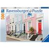 Ravensburger - Puzzle Case Colorate Londinesi, 500 Pezzi, Idea regalo, per Lei o Lui, Puzzle Adulti