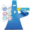 Original Cup Slip'n Slide Gigante | 1 Tappeto Scivolo 10 Metri + 6 Bombe d' Acqua in Silicone Ricaricabili | Slip'n Slide | Divertenti e insoliti Giochi d' Acqua all' Aperto | OriginalCorner®