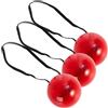 Gcroet Rudolph Nose Light Up 3 Pezzi Naso da Clown Rosso, Rosso Lampeggiante, Clown di Natale con Fascia Elastica, Puntelli per Costumi da Renna Luminosi Bomboniere...