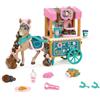 Jakks Pacific Wild Manes Cavallo con carretto Cocoa's Bakery Café articolato con Criniera Pettinabile e Accessori Inclusi - Carretto del Bar con Ruote, Pasticcini e Bevande - Perfetto per Bambini dai 3 Anni in su