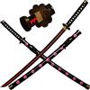 LQZJG Cosplay Anime Spada di bambù, Roronoa Zoro Spada Katana Shusui Katana 103cm/41 Pollici