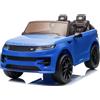 Mondial Toys Land Rover Range Rover Sport 24V Maxi SUV Elettrico per Bambini 2 Posti - Macchina con Telecomando Sedili in Pelle Due Cinture a 3 Punti Luci LED Bluetooth Carico Massimo 60 Kg Blu