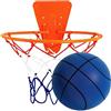 Generico Palla da Basket Silenziosa con Canestro, Pallacanestro Silenzioso al Coperto per Bambini, Canestro da Basket Silenzioso Set per Palestra Domestica, Appartamento, Montaggio su Porta o Parete