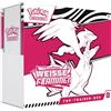 Pokémon - Gioco di carte collezionabili: Top Trainer Box Karmesin & Viola - Fiamme bianche: Reshiram (1 carta promozionale a schermo intero con Boreos, 9 buste di espansione e accessori premium)