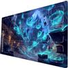 ymyukop Riftbound TCG Playmat 24x14 pollici con marcatura a zona design non ufficiale inclusa custodia per giochi da tavolo Playmat (Libreria magica)