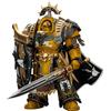 JOYTOY Legion Praetor Warhammer 40K 1/18 Action Figure Pugni Imperiali Pretore della Legione in Tartaro Armatura Terminator con Spada Potere e Scudo Tempesta Veglia Modello da collezione 14 cm