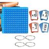 Generico Schede flash matematiche - 9,53x4,72x0,59 in Schede flash matematiche | numerici in silicone, mattoncini da costruzione, per bambini da 1 a 6 anni, ragazzi e ragazze, casa, aula, scuola matern