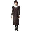 Rubie's Costume Wednesday Mercoledì Addams per bambina Divisa Scuola Classica - Halloween - Carnevale - NON INCLUDE la parrucca e le scarpe - Taglia 7-8 anni (122-128cm)