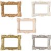 TOYANDONA 5 Pezzi Mini Cornice Per Foto Cornici Di Case Delle Bambole in Miniatura Minuscolo Piccolo Piccola Cornice Vintage Frame Della Casa Delle Bambole in Miniatura Arredamento Resina