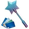 ZVD Bacchetta Stampata in 3D Tocca per Pagare,pagamenti, Tecnologia, Gadget tecnologici, Porta Carte di Pagamento Senza Contatto con Bacchetta Magic Stellare per Bambini e Adulti (Blu Viola)