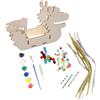 Amagogo Kit Artigianale in Legno Dragon Boat Giocattolo educativo con Vernice e Pennello Puzzle per Dragon Boat Festival Holiday Kindergarten