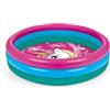 Mondo Toys - Unicorn | 3 Rings Pool - Piscina gonfiabile per bambini 3 anelli - diametro 100 cm - capacità 84 Lt. - 16729