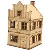 F Fityle Modello di Edificio Europeo in 1/72, Modello di architettura 3D, Puzzle, casa, Non assemblato, per Diorama, Micro Paesaggio, Accessorio per, Style B