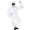 CARTOON Costume di carnevale Pulcinella per bambini vestito travestimento halloween feste a tema in maschera (4-5 anni)