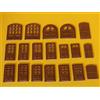 Krea Modellismo Porte Doors Modelling per Edificio - casa per modellismo Ho - 1:87 pz.19 - Krea