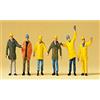 Preiser 1/87 ème - PR10423 - Railway Modelling - I Lavoratori con Protectif Abbigliamento