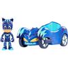 Giochi Preziosi - Super Pigiamini PJ Masks Veicolo Gattomobile con Personaggio Gattoboy, PJM03200