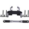 Tbest Staffa Servo RC, Supporto Montaggio in Metallo per Sterzo Robusto, Staffa Sterzo Crawler 1/10, for Appassionati Modellismo Auto Fuoristrada e Gare RC