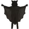 HEONSATI Vestito Pipistrello Bambino Tutine Da Carnevale Bambino Cosplay Tuta Di Halloween Baby Manica Del Pipistrello Pagliaccetto Per Bambini Con Cappello Costume Bimbo Bimba Scheletro Stampa