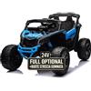 TOYSCAR Auto Macchina Elettrica per Bambini 24V UTV CAN AM MAVERICK Full Optional Telecomando 2 Motori da 200W Porte Apribili Carico 25 Kg TOYSCAR (blue)