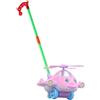 LeeQinersw Giocattolo da Passeggio con Suono di Campanello Regolabile per Lo Sviluppo Precoce dei Bambini da 1 a 3 Anni, Rosa