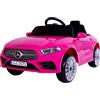 FINOOS Mercedes CLS350 Macchina Elettrica per Bambini con Telecomando, Veicolo Elettrico 12V, Auto Elettrica per Bambino/Bambina /2+1 velocità/Musica (Rosa)