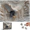 Generisch The Carved Eagle Jigsaw Puzzle 1000 pezzi, Majestic Bald Eagle Puzzle Game for Adults, Challenging Wildlife Art Puzzle, Nature Theme Family Activity & Home Décor Gift