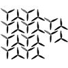 Gemfan 10 Pairs Gemfan Flash 6042 6x4.2x3 6 Inch 3-Paddle PC CW CCW Propeller for RC Models Multicopter Frame Spare Parts Accessories (Black)