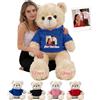 MeterBear Orsacchiotto Gigante Personalizzato 60 cm A 100 cm Con Testo E Foto, Big Teddy Bear Personalizzabile Come Grande Orsacchiotto Regalo Per San Valentino Natale Compleanno