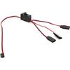 DONGXINGWEI 3 in 1 Split Line Filo con Interruttore Canale Prolunga Cavo Luce per Traxxas TRX-4 Axial SCX10 RC Auto