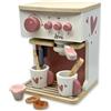 Mainely Personalizzabile macchina per caffè espresso in legno Rosa - gioco di ruolo per la cucina giocattolo - per bambini a partire da 36 mesi - personalizzata con nome - Label Label