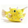 PuffPurrs Peluche Pesce Scatola Cornuto - Realistico 8cm Pesce di Scogliera Giallo Giocattolo, Animale Marino Realistico Regalo per Amanti del Mare e della Natura