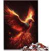 SIBREA Puzzle per adulti Fiery Phoenix Puzzle da 1000 pezzi per bambini dai 12 anni in su Puzzle di cartone Ottimo regalo per adulti Dimensioni: 26x38 cm