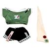 niannyyhouse 20 cm cotone bambola vestiti sciarpa set 20 pollici peluche animali farciti accessori vestire (verde + nero)
