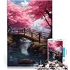 AITEXI Puzzle da 1000 pezzi per adolescenti Albero di ciliegio in fiore Sakura Regali di giochi impegnativi è ideale come regalo per tutta la famiglia 52x38cm
