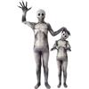 TOPOQ Costume da mummia zombie per bambini adulti spaventoso zombie outfit scheletro tuta intera rimovibile teschio maschera cappello costume di Halloween costume cosplay accessori per feste