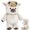 Generico Peluche vitello corsa | Peluche cinghiale 60 cm | Giocattoli interattivi bambole collezione in peluch muccas dei cartoni animati | Simpatiche pecorelle che corrono peluch Decorazioni casa