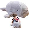 Ahuuen Animali di peluche lamantino, Peluche di lamantino - Peluche animale giocattolo lamantino ripieno | Giocattolo di peluche animale lamantino di mare di simulazione portatile per sala da pranzo