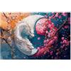Yarqzhng Puzzle 3000 Pezzi Drago Fai Da Te Puzzle Adulti 122x81cm Fiori Confezione di Alta Qualità con Sfide Extra Divertenti, Creativo Intrattenimento Classici Sfide Divertenti per Regalo Donna Decor I-24