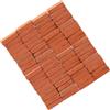 Artibetter Mini Mattoni Miniatura 1: 16, 250 Pezzi in Argilla per Modellismo | Texture Realistica, Leggero e Resistente alla Deformazione e Sbiadimento, per Bricolage e Costruzioni, Collezionisti