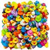 ycezw Paperelle da bagno per bambini - 50 pezzi piccoli giocattoli di papera di gomma, papere di gomma | Borsa da trasporto in rete per bambini, , bagno, doccia, giocattoli, vacanze di carnevale, ass