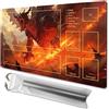 TCGMAT MTG - Tappetino da gioco 61 x 35 cm, con fondo antiscivolo, perfetto per gli appassionati di giochi di carte Magic TCG Playmat Zones (Arrival of the Drago)