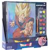 DIAMANTINY - Dragon Ball Battle - Kit crea il Mosaico, Attività Crystal Art, 1 quadro