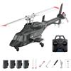 RCXTechPro RC ERA A61 Air-Wolf RC elicottero, scala 1/52 2.4G 4CH singolo rotore elicottero elicottero militare con one-key start altitudine Hold telecomando per adulti e principianti