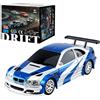 Torquino 1/43 Scala Mini RC Drift Car, 2.4G 4WD Full-proporzione RC elettrico Racing Drift Car Model, regalo per gli amanti dei veicoli (versione RTR)